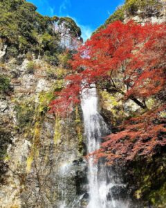 A picture of the falls at Mino